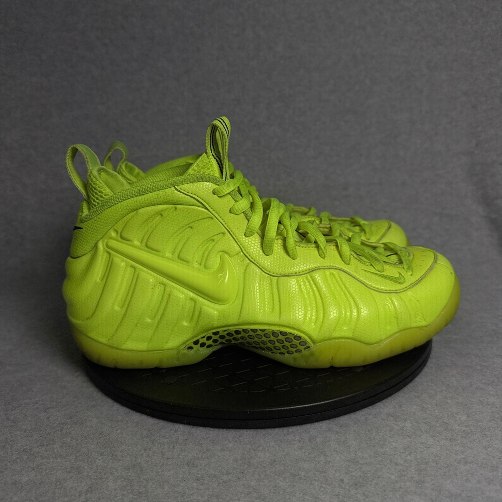 Nike Air Foamposite Pro Volt Neon Yellow Mens Sneakers 624041-700 Size 10